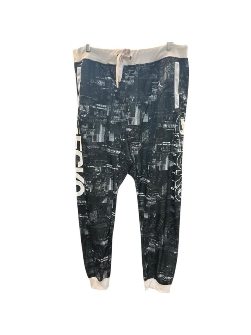 Ecko Function Jogger Pants 3XL Black White Cityscape Print